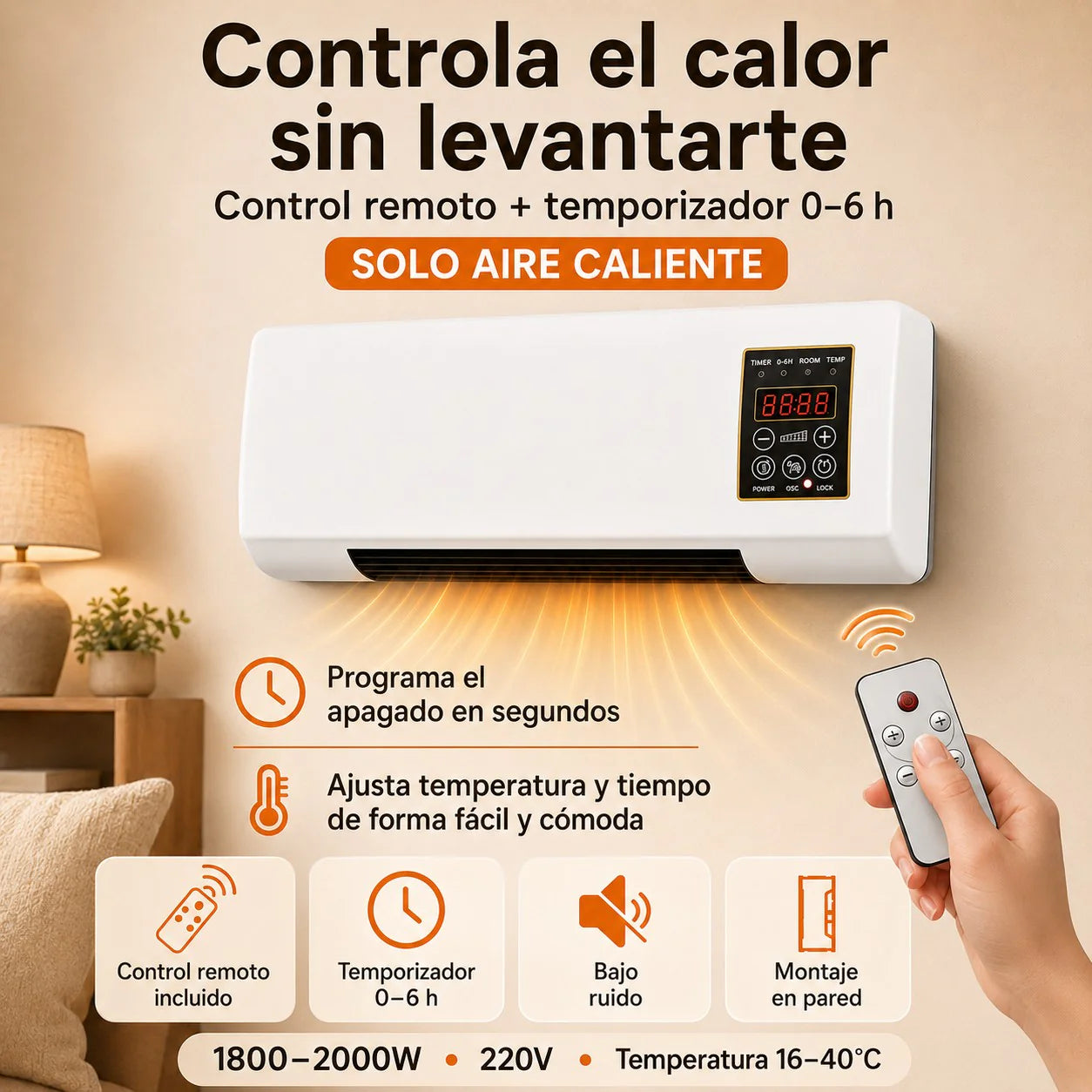 Calefactor de pared