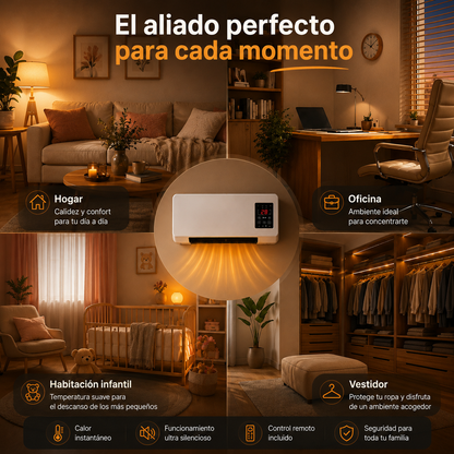 Calefactor de Pared Con Control Remoto