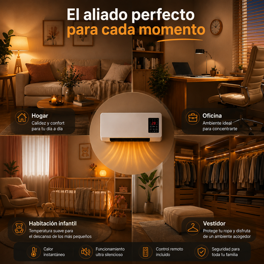 Calefactor de Pared Con Control Remoto